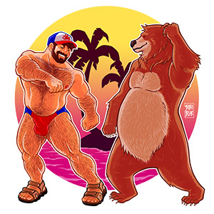 Bobo Bear: Adam and Bobo like to dance