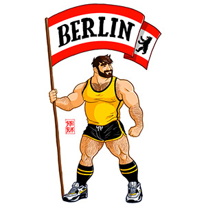Bobo Bear - Adam likes Berlin flag - yellow outfit