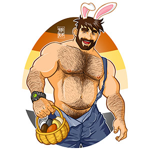 Bobo Bear - Adam likes Easter - bear pride