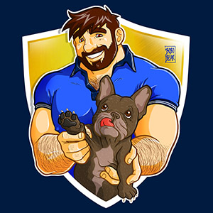 Bobo Bear - Adam likes frenchies - brindle puppy
