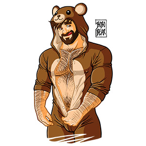 Bobo Bear: Adam likes teddy bears - no background