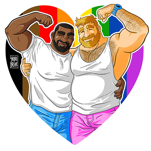 Bobo Bear - Chuck and Mike like Pride