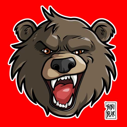 Bobo Bear: Bobo Likes To Growl (Dark Brown)