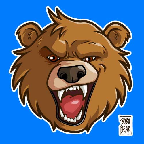Bobo Bear - Bobo Likes To Growl (Light Brown)