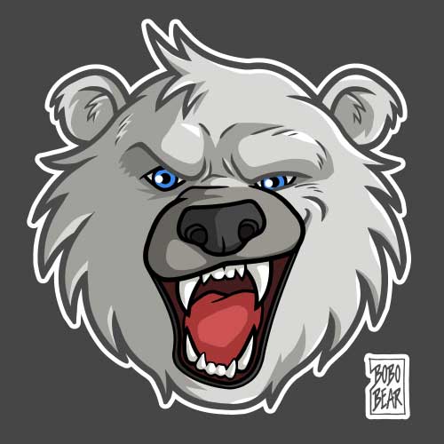 Bobo Bear - Bobo Likes To Growl (Polar Bear)
