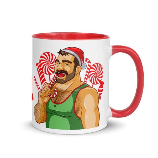 XMAS - BEN LIKES LOLLIES - Bobo Bear Mug with Color Inside