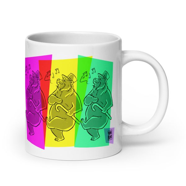 DANCING BEARS 3SOME - Bobo Bear White glossy mug