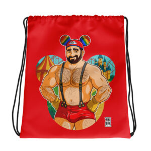 ADAM LIKES GAY DAYS - RAINBOW MOUSE HAT - Bobo Bear Drawstring bag