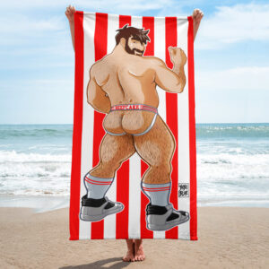 ADAM LIKES JOCKSTRAPS - Bobo Bear Beach Towel