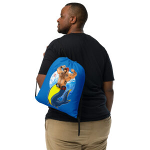 ADAM LIKES SCUBA DIVING - Bobo Bear Drawstring bag