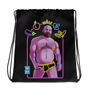 JIM LIKES NEON LIGHTS - Bobo Bear Drawstring bag