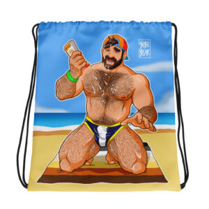 ADAM LIKES SUN LOTION - Bobo Bear Drawstring bag