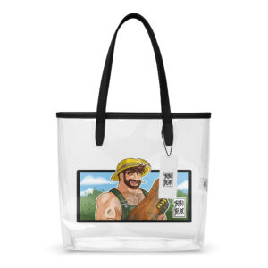 ADAM LIKES GARDENERS - Bobo Bear Clear tote bag
