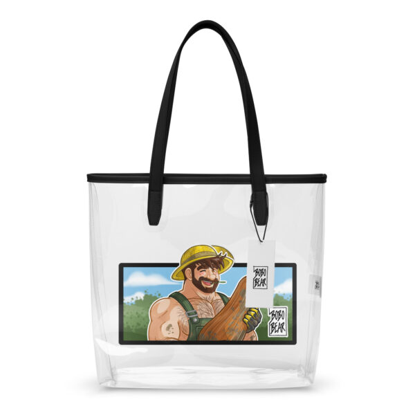ADAM LIKES GARDENERS - Bobo Bear Clear tote bag