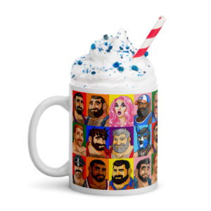 BOBO BEAR CAST - HAPPY PRIDE - Bobo Bear White glossy mug